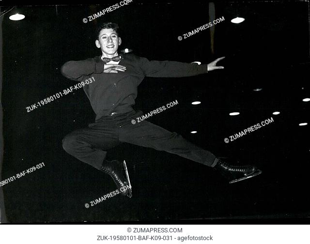 Jan. 01, 1958 - Sensational Palais Des Sports: Alain Giletti Beaten. Alain Giletti who held France's figure skating championship for many years was beaten by...