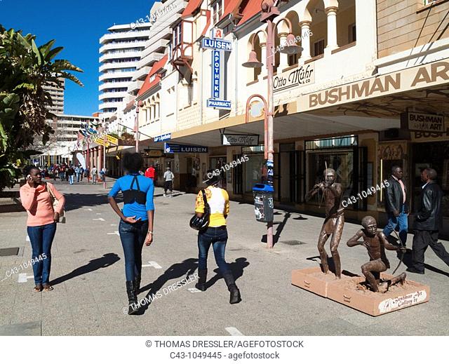 Namibia - The Independence Avenue, the main street of Namibia's capital Windhoek, has some well-preserved buildings of German colonial architecture