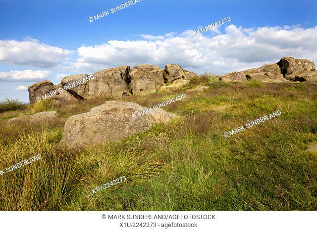 Little Alms Cliff near Beckwithshaw Harrogate North Yorkshire England