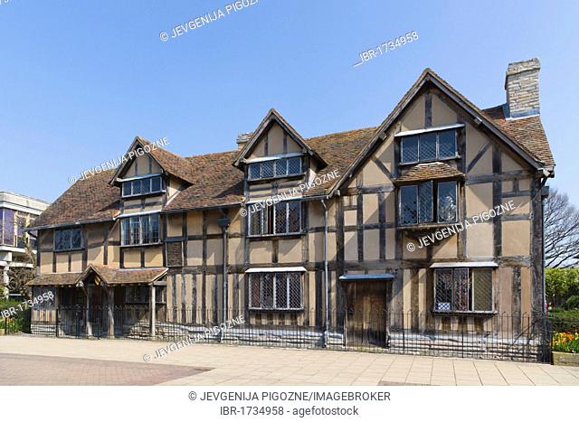 Shakespeare's Birthplace, Henley Street, Stratford-upon-Avon, Warwickshire, England, United Kingdom, Europe