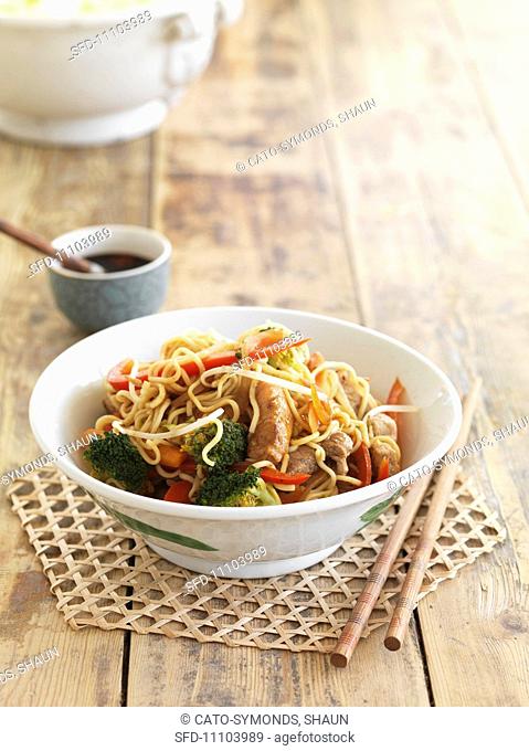 Noodles with pork China