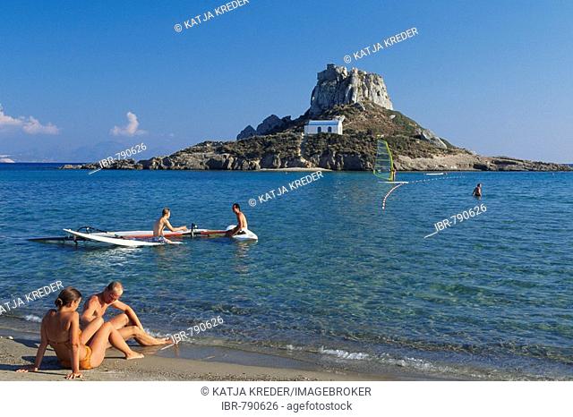Agios Stefanos Beach, Nisi Kastri Island, Kos, Dodecanese Islands, Greece