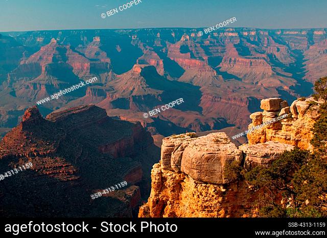 A view of the Grand Canyon, Arizona, as seen from the South Rim