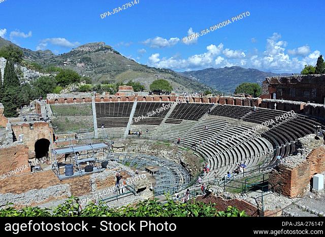 Ancient Greek Theatre, Palermo, Sicily, Italy, Europe
