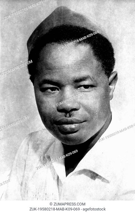 Feb 18, 1958; Yaounde, Cameroon; AHMADOU BABATOURA AHIDJO August 24 1924 November 30 1989 was the president of Cameroon from 1960 until 1982