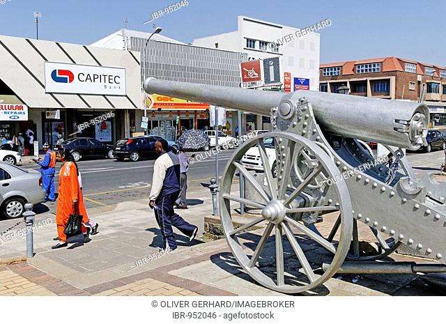 Cannon from the Boer War, city of Ladysmith, Kwazulu-Natal, South Africa, Africa