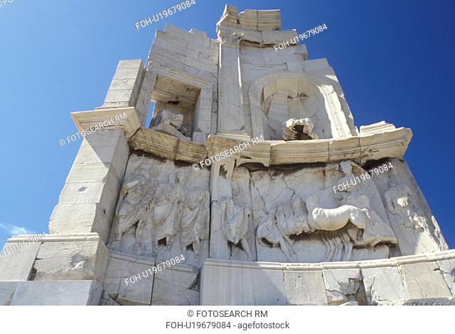 Athens, Greece, Europe, Monument of Philopappus on Filopappos Hill in Athens
