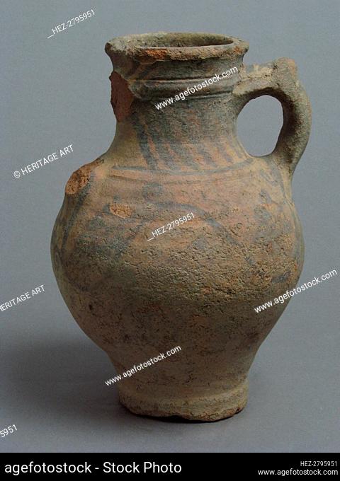 Jug with Grapevines, Coptic, 4th-7th century. Creator: Unknown