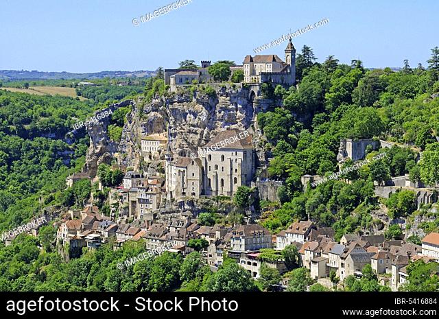 Saint-Sauveur Basilica, Sanctuary, Rocamadour, Way of Saint James, Lot department, Midi-Pyrenees, France, Europe
