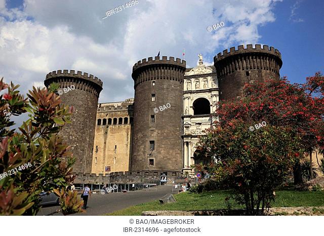 Castel Nuovo, a 13th century citadel, Naples, Campania, Italy, Europe
