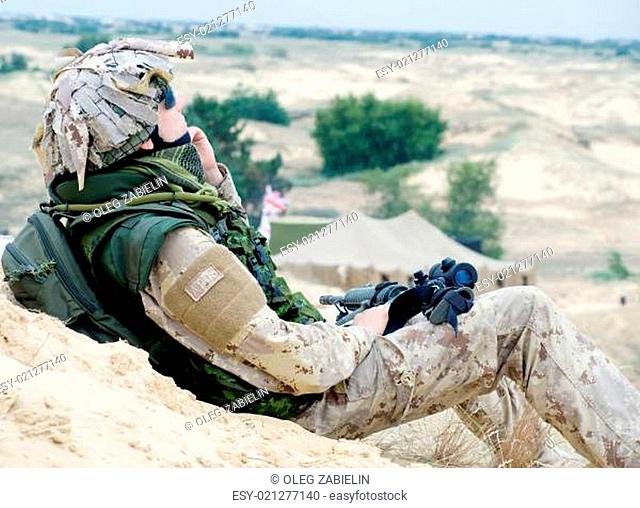 soldier at rest