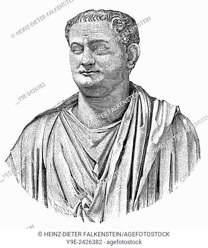 Titus or Titus Flavius Caesar Vespasianus Augustus, 39 - 81, Roman Emperor from 79 to 81, Titus oder Titus Flavius Vespasianus