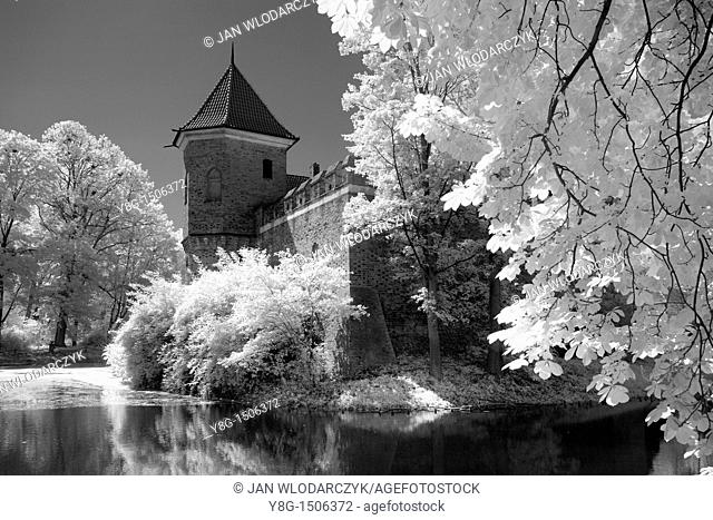 Infrared Image, Oporow Castle, Poland, Europe