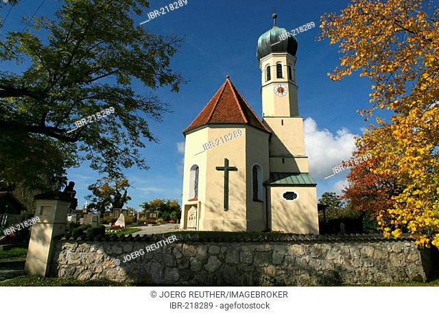 Church of St Michael in Widdersberg, Herrsching, Upper Bavaria, Bavaria, Germany