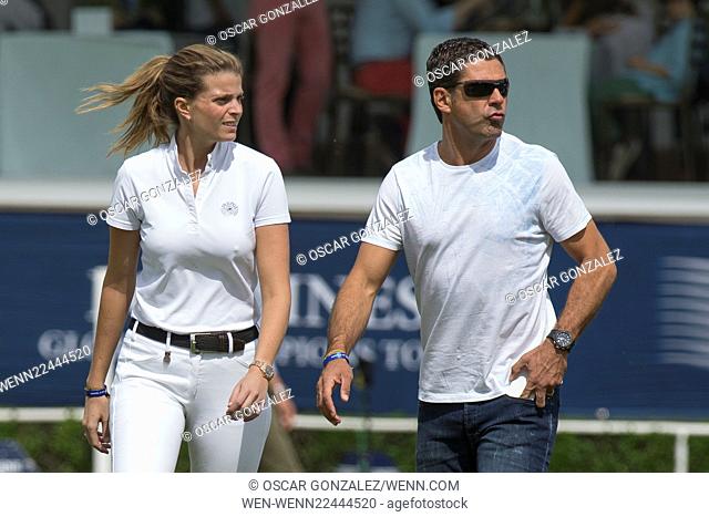 Athina Onassis competes in the Longines Global Champions Tour: Madrid 2015, held at the Campo Villa's Club Featuring: Athina Onassis Roussel