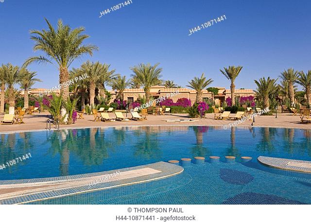 Swimming pool, Hotel Belere, Erfoud, Morocco