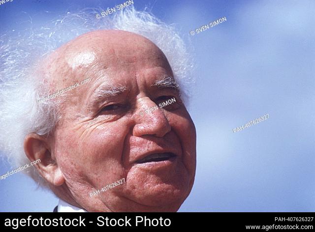 ARCHIVE PHOTO: 75 years ago, on May 14, 1948, the State of Israel was founded, David Ben GURION, Israeli state founder, politician, portrait, portrait