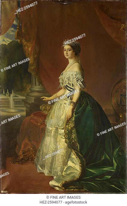 Portrait of Eugénie de Montijo (1826-1920), Empress of the French, 1853. Found in the collection of the Musée national du château de Compiègne