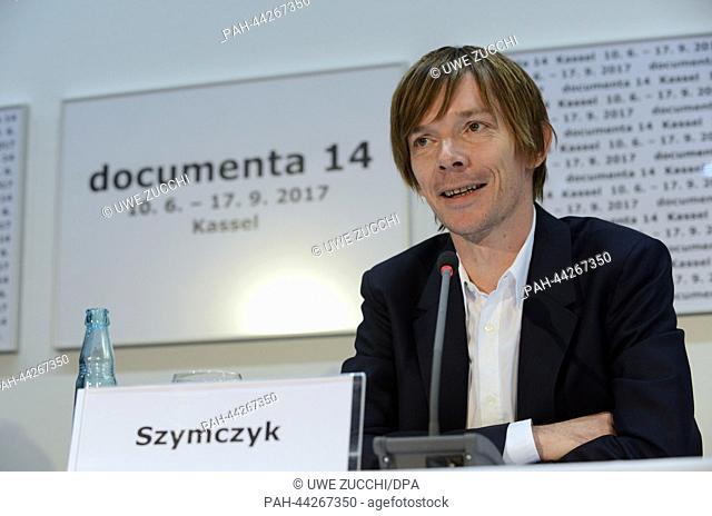 The new art director of the Documenta 14, Adam Szymczyk, speaks to journalists in Kassel, Germany, 22 November 2013. The next Documenta will take place from 10...