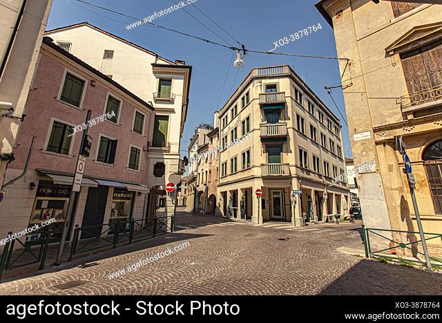 TREVISO, ITALY: Landscape of buildings in Treviso in Italy