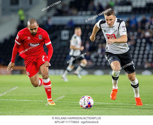 2016 Football League Cup 1st Round Derby v Grimsby Town Aug 9th. 09.08.2016. iPro Stadium, Derby, England. Football League Cup 1st Round