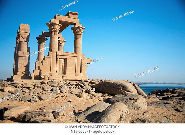 Kiosk of Qertassi (I-II c. AD), New Kalabsha island near Aswan High dam, Nile, Egypt