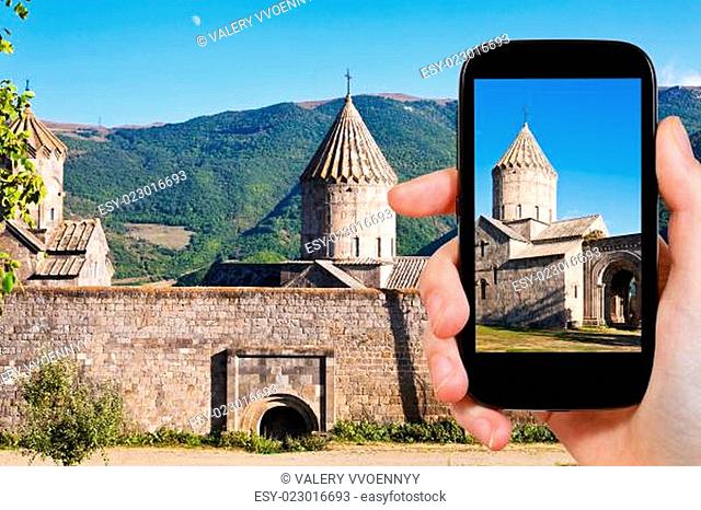 tourist photographs of Tatev Monastery in Armenia