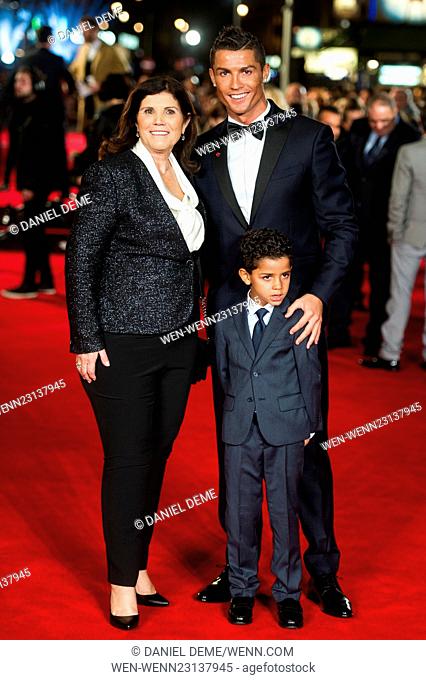 'Ronaldo' World Premiere held at the Vue West End. Featuring: Cristiano Ronaldo, Cristiano Ronaldo Jr., Maria Dolores Aveiro Where: London