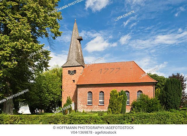 The historic brick church of Staffhorst, Lower Saxony, Germany, Europe