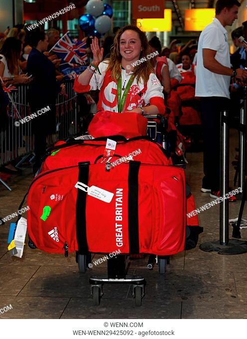 Team GB arrive back at Heathrow Airport, London, after returning from Rio de Janeiro following the 2016 Summer Olympic Games