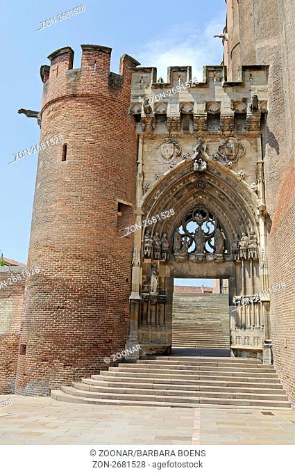 Entrance, Cathedrale Sainte-Cecile d'Albi or Albi Cathedral, Albi, Department Tarn, Midi-Pyrenees, France, Europe, Sankt Caecilia Kathedrale oder Cathedrale...