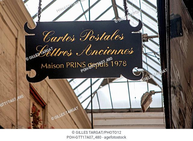 Paris, Passage des Panoramas, Photo Gilles Targat