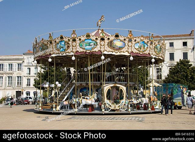 Carousel, La Rochelle, Charente-Maritime, Poitou-Vendee, France, Europe