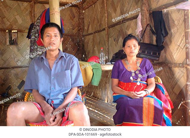 Tribal family ; Aizwal ; Mizoram ; India