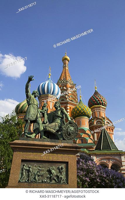 St Basil's Cathedral, Red Square, UNESCO World Heritage Site, Moscow, Russia