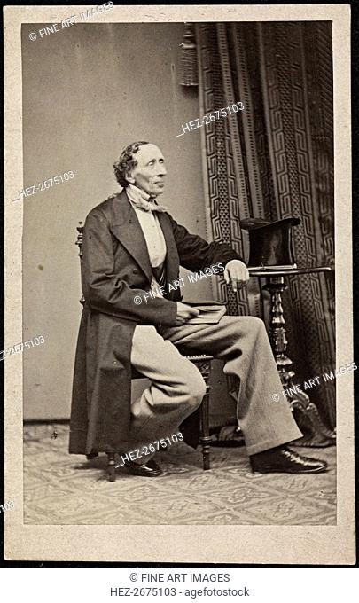 Portrait of Hans Christian Andersen (1805-1875), ca 1865