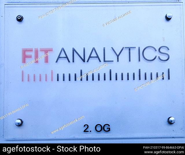 17 March 2021, Berlin: ""Fit Analytics"" is written on the sign in Frankfurter Allee. The makers of the photo app Snapchat are strengthening their growing...