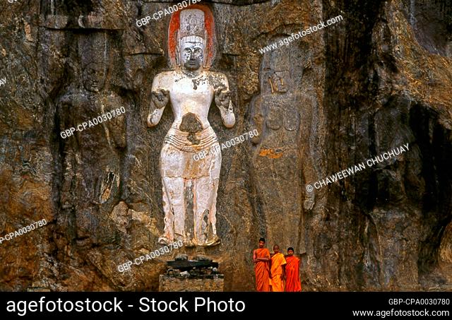 The remote ancient Buddhist site of Bururuvagala (which means ‘stone Buddha images’ in Sinhalese) is thought to date from the 10th century