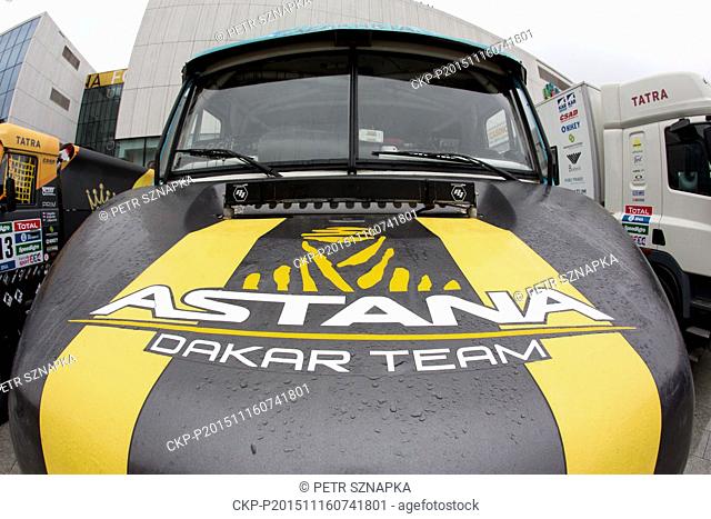 Press conference of team Bonver Dakar Project before Rallye Dakar took place in Ostrava, Czech Republic, on November 16, 2015
