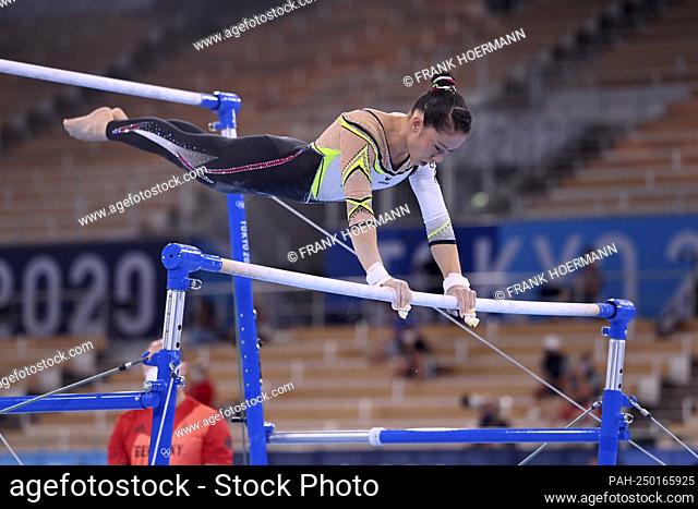 Kim BUI (GER), Action Uneven Bars, Gymnastics, All Around Women, Artistic Gymnastics, Gymnastics Women`s All Around Final