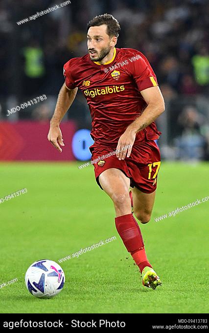 Roma player Matias Vina during the match Roma v Lecce at the Stadio Olimpico. Rome (Italy), October 09th, 2022
