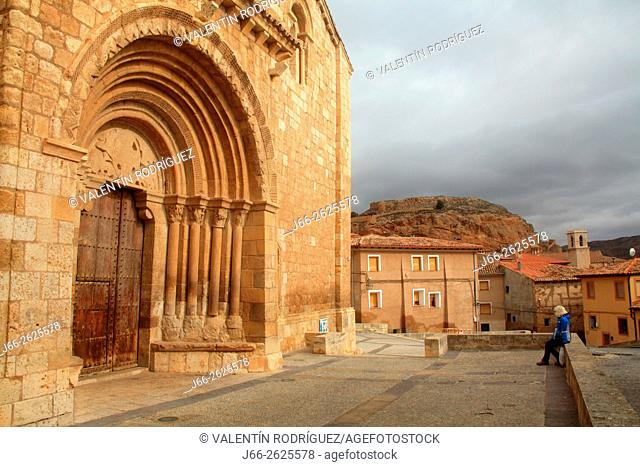 Door of the church San Migue, Romanesque, XII - XV century. Daroca