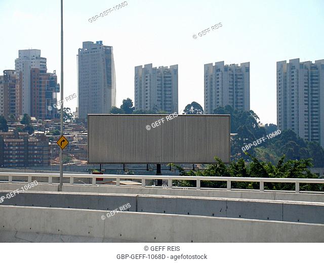 Billboard, José Bonifácio C. Nogueira viaduct, São Paulo, Brazil