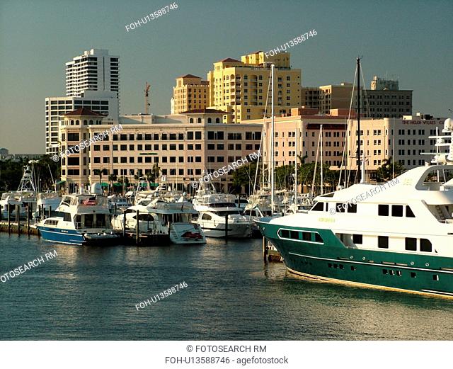 West Palm Beach, FL, Florida, Lake Worth, waterfronts, marina