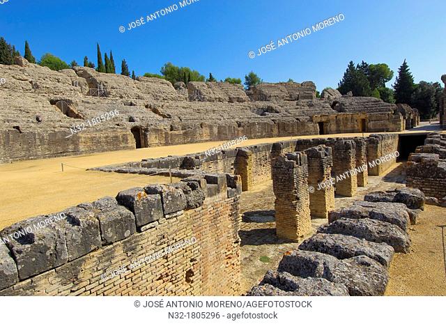 Santiponce, Italica, Romain ruins of Italica, Sevilla, Andalusia, Spain, Europe