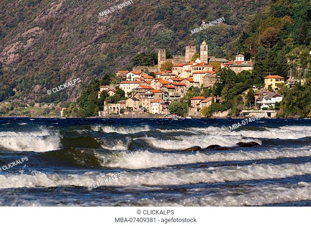 Village of Corenno, Corenno, Dervio, Lecco province, lake Como, Lombardy, Italy, Europe