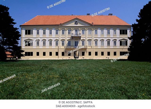 Rear facade of Valtice castle, Lednice-Valtice cultural landscape (UNESCO World Heritage List, 1992), Czech Republic, 16th-18th century