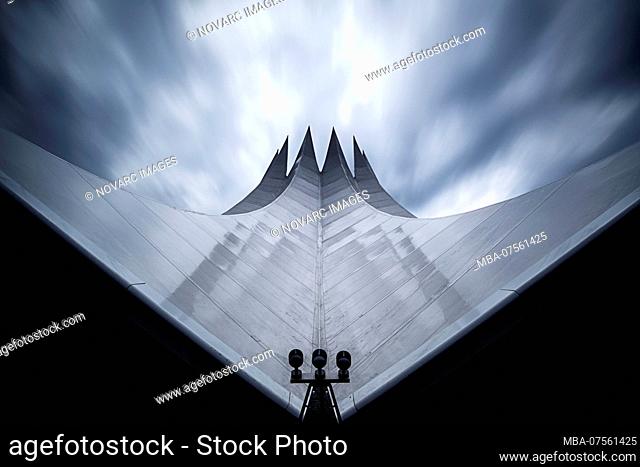 Roof of the Tempodrom with long exposure, Berlin, Germany