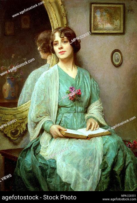 Reflections by english portrait artist Ethel Porter Bailey (1872-1942). She was active from 1908 to 1927. Her paintings were so well received as one of the...