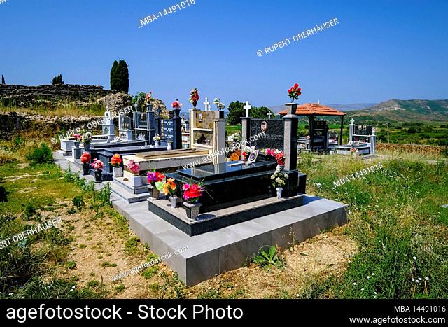 Delvine, Albania - Cemetery at the monastery of Agios Nikolaos